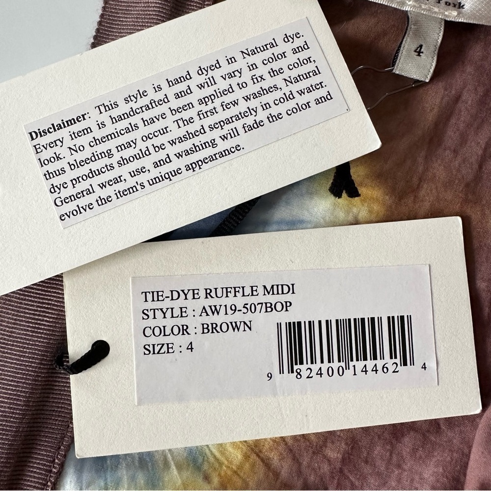 SEA New York Tie Dye Midi Dress Size 4
NWT Brown Puff Sleeve Cotton Mock Neck - Picture 13 of 16